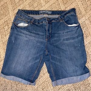 Faded Glory Denim Bermuda Shorts